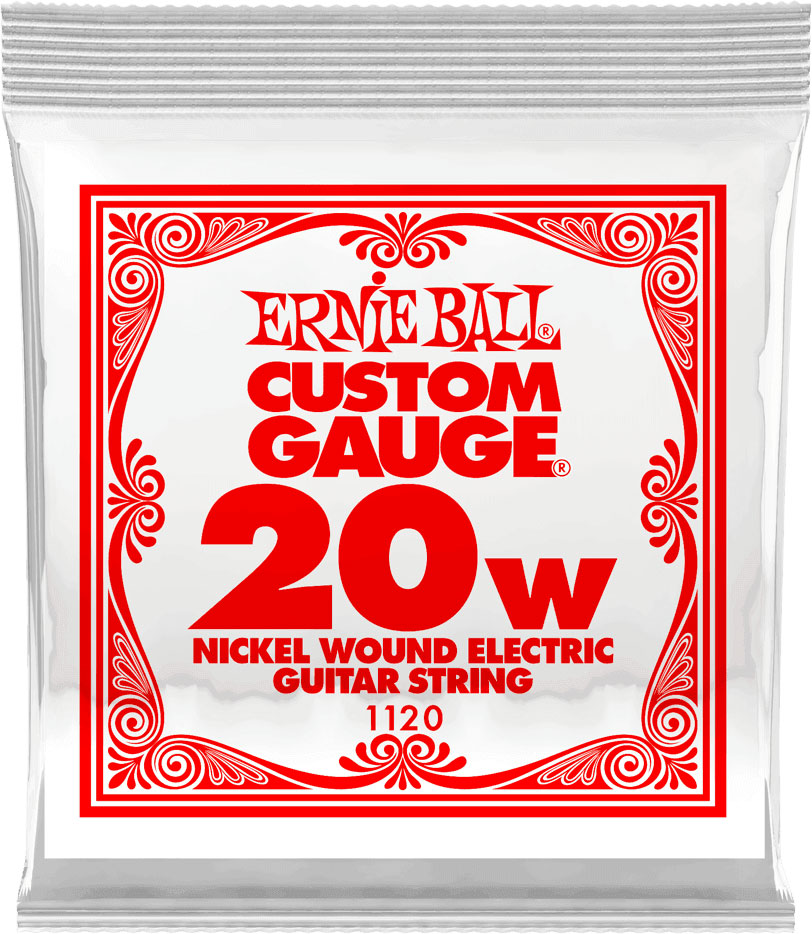 ERNIE BALL .020 NICKEL WOUND ELECTRIC GUITAR STRINGS
