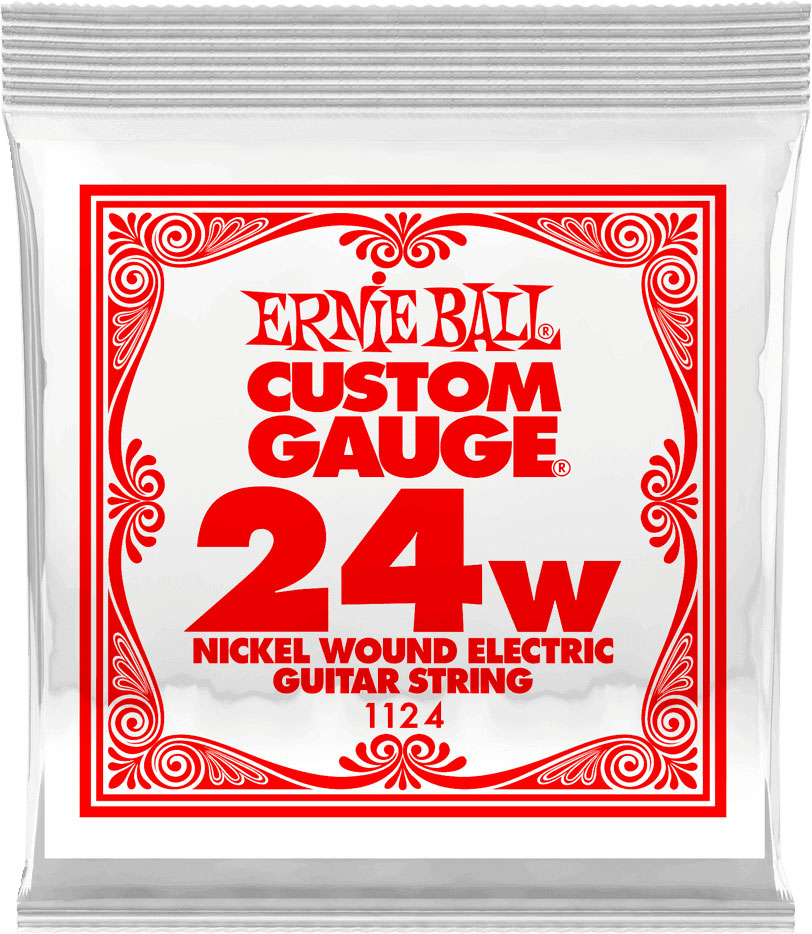 ERNIE BALL .024 NICKEL WOUND ELECTRIC GUITAR STRINGS