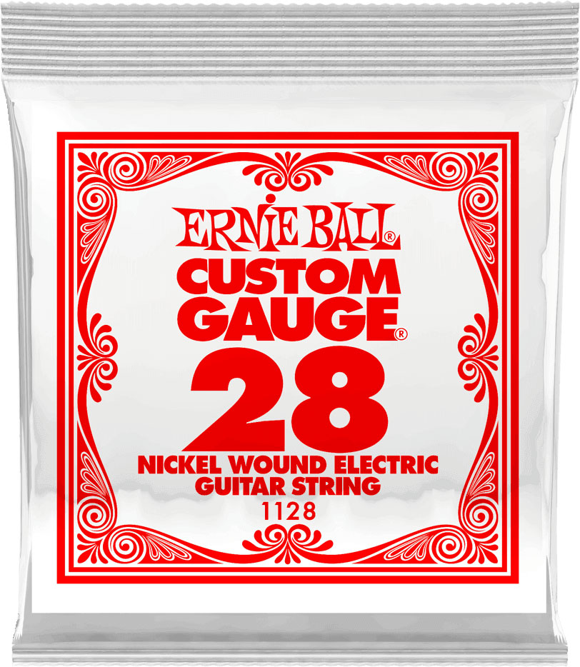 ERNIE BALL .028 NICKEL WOUND ELECTRIC GUITAR STRINGS