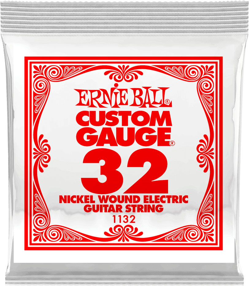 ERNIE BALL .032 NICKEL WOUND ELECTRIC GUITAR STRINGS