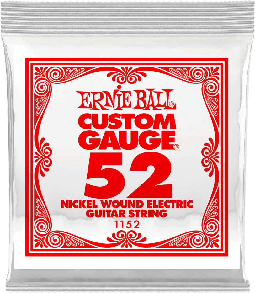 ERNIE BALL .052 NICKEL WOUND ELECTRIC GUITAR STRINGS
