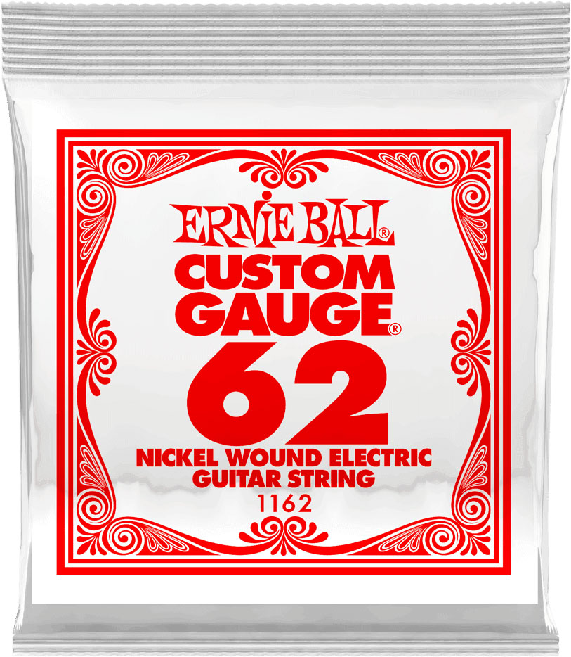 ERNIE BALL .062 NICKEL WOUND ELECTRIC GUITAR STRINGS