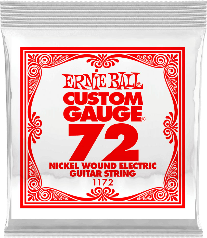 ERNIE BALL .072 NICKEL WOUND ELECTRIC GUITAR STRINGS