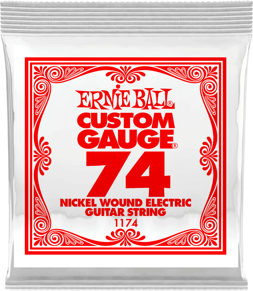ERNIE BALL .074 NICKEL WOUND ELECTRIC GUITAR STRINGS
