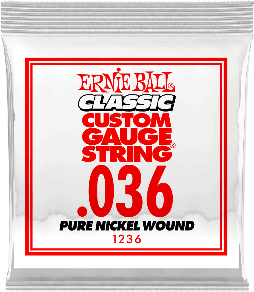 ERNIE BALL .036 CLASSIC PURE NICKEL WOUND ELECTRIC GUITAR STRINGS