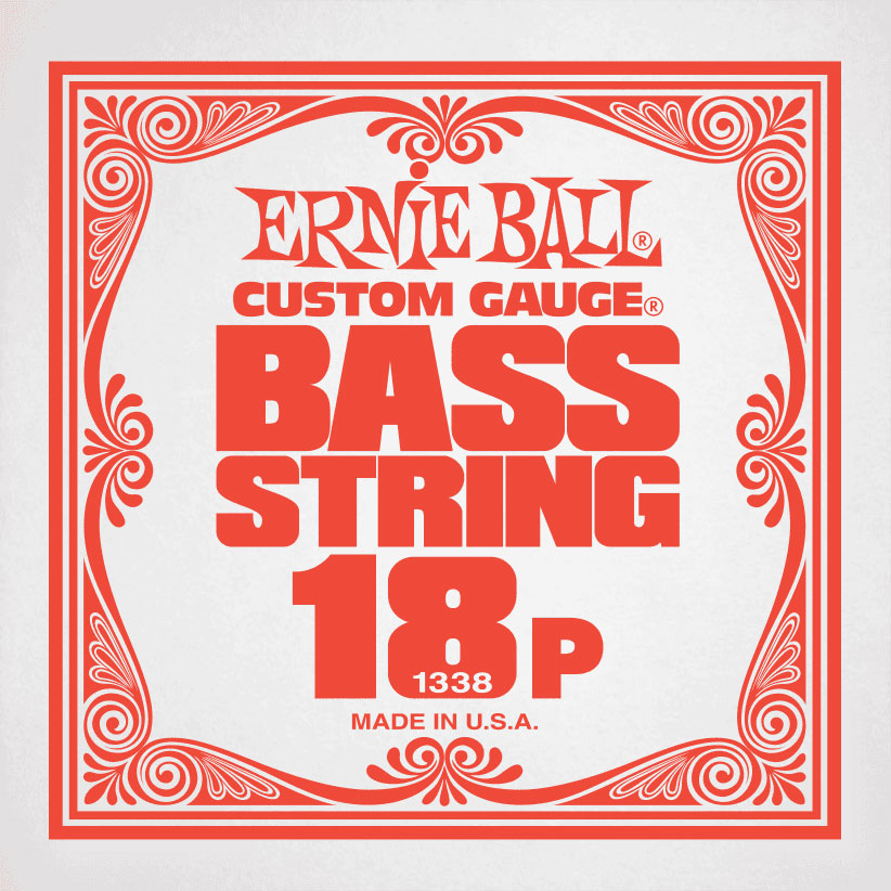 ERNIE BALL .018 STAINLESS STEEL ELECTRIC BASS STRINGS SINGLE