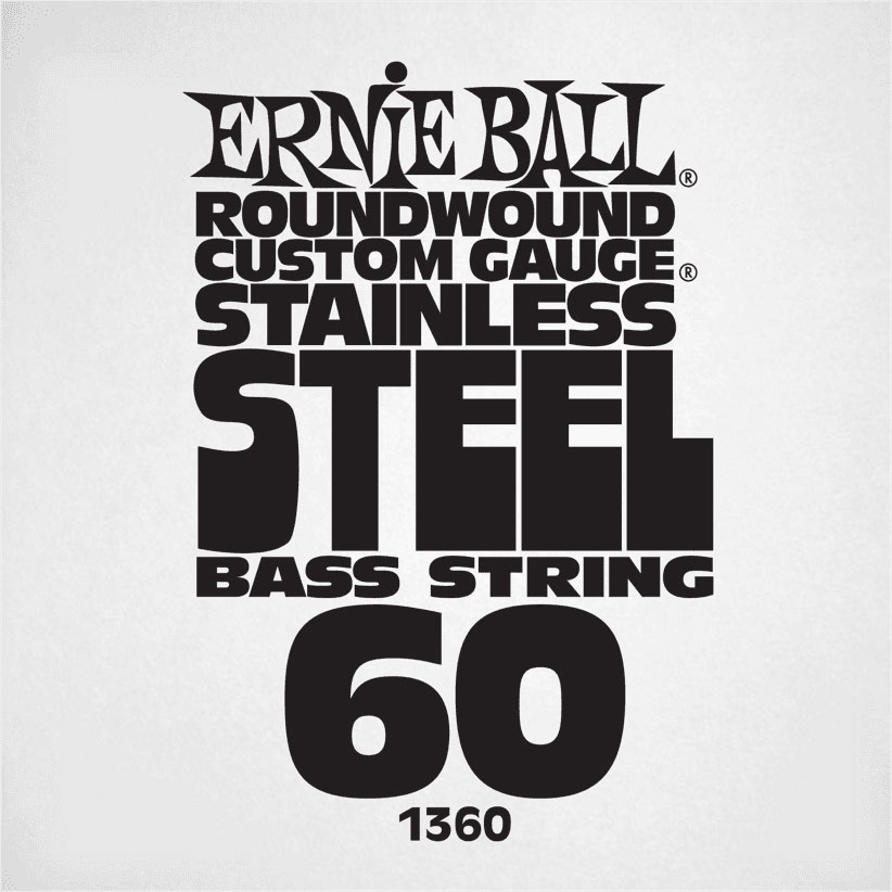 ERNIE BALL .060 STAINLESS STEEL ELECTRIC BASS STRING SINGLE