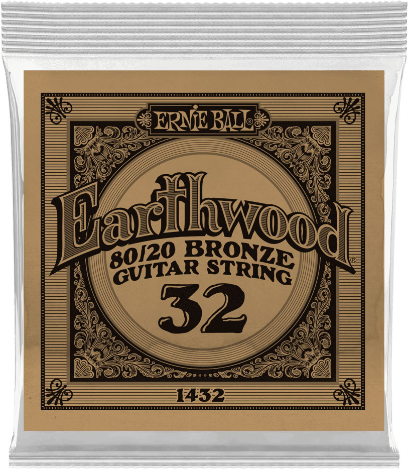 ERNIE BALL .032 EARTHWOOD 80/20 BRONZE ACOUSTIC GUITAR STRINGS