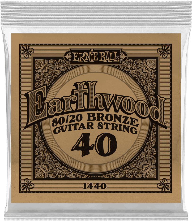 ERNIE BALL .040 EARTHWOOD 80/20 BRONZE ACOUSTIC GUITAR STRINGS