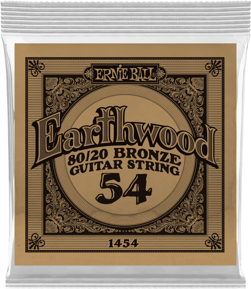 ERNIE BALL .054 EARTHWOOD 80/20 BRONZE ACOUSTIC GUITAR STRINGS