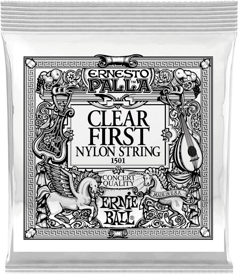 ERNIE BALL CLEAR 1ST ERNESTO PALLA NYLON CLASSICAL GUITAR STRINGS