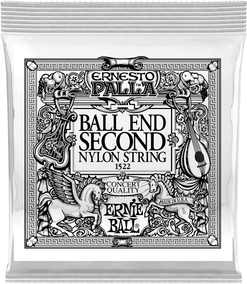 ERNIE BALL BLACK 2ND ERNESTO PALLA NYLON BALL END CLASSICAL GUITAR STRINGS
