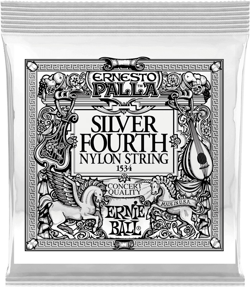ERNIE BALL SILVER 4TH ERNESTO PALLA NYLON CLASSICAL GUITAR STRINGS