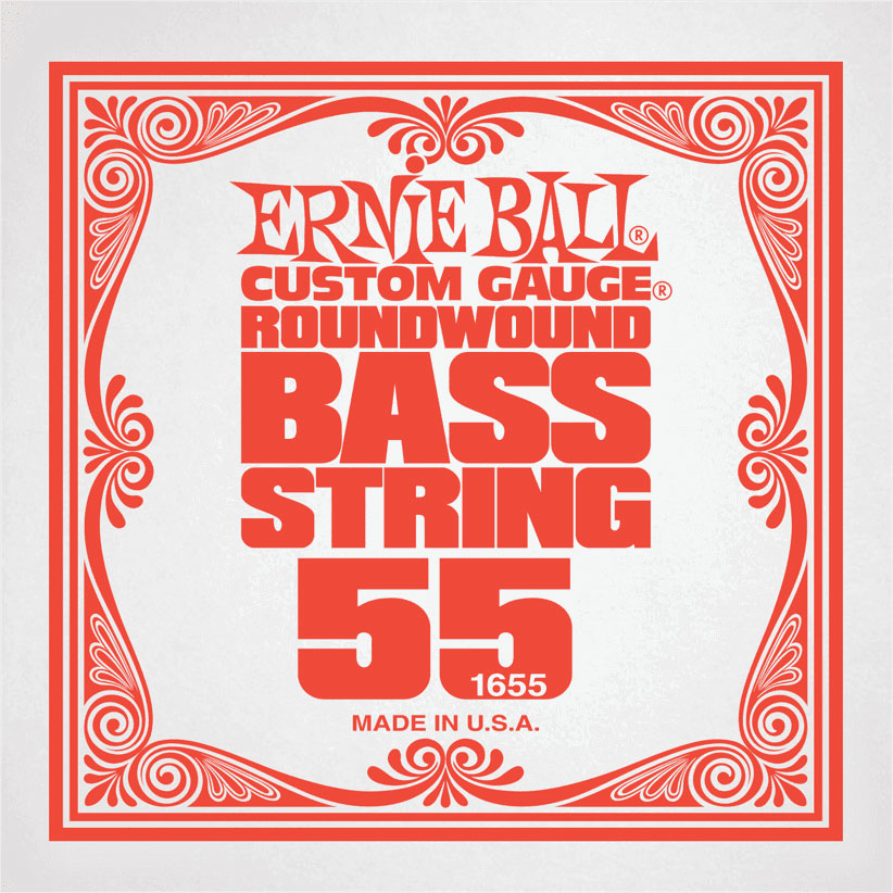 ERNIE BALL .055 NICKEL WOUND ELECTRIC BASS STRING SINGLE