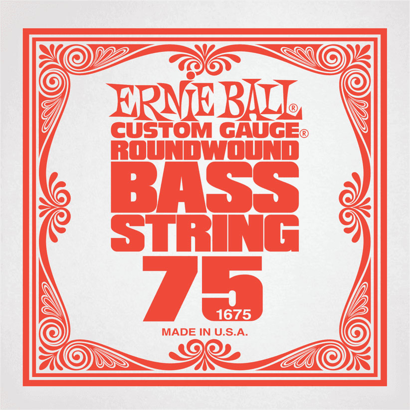 ERNIE BALL .075 NICKEL WOUND ELECTRIC BASS STRING SINGLE