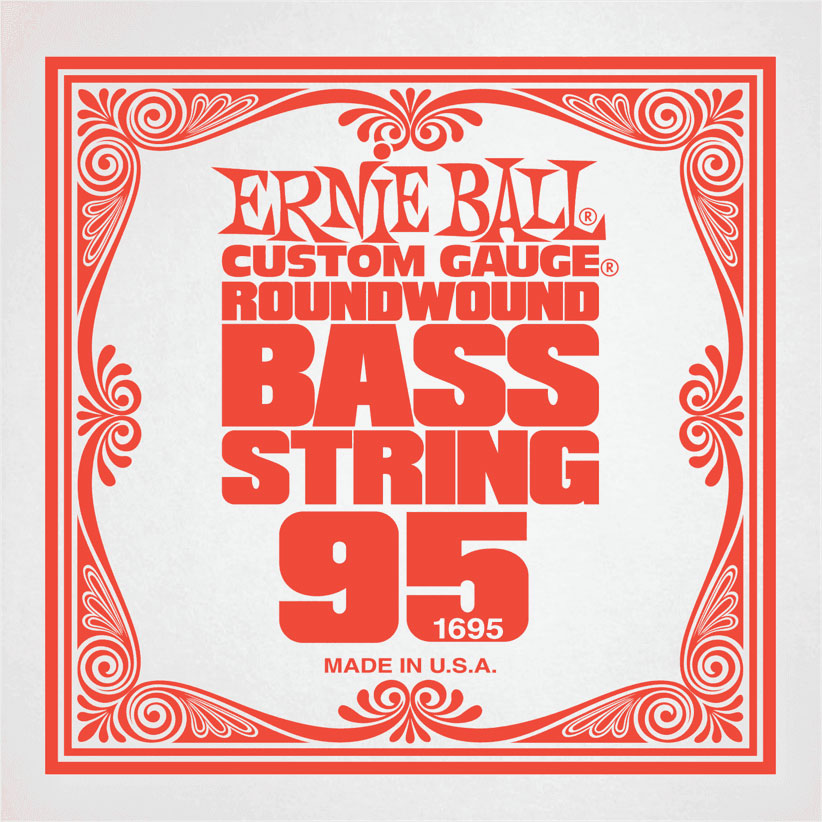 ERNIE BALL .095 NICKEL WOUND ELECTRIC BASS STRING SINGLE