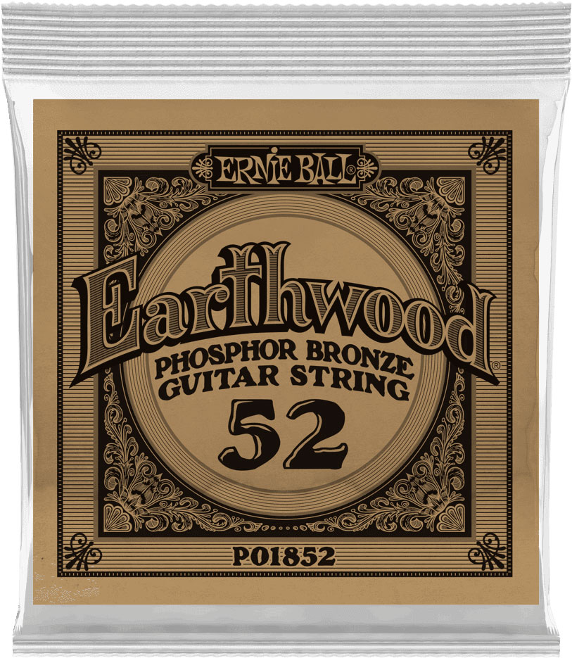 ERNIE BALL .052 EARTHWOOD PHOSPHOR BRONZE ACOUSTIC GUITAR STRINGS