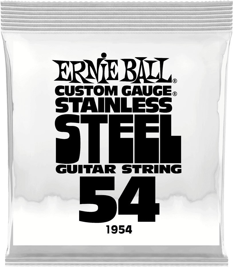 ERNIE BALL .054 STAINLESS STEEL WOUND ELECTRIC GUITAR STRINGS