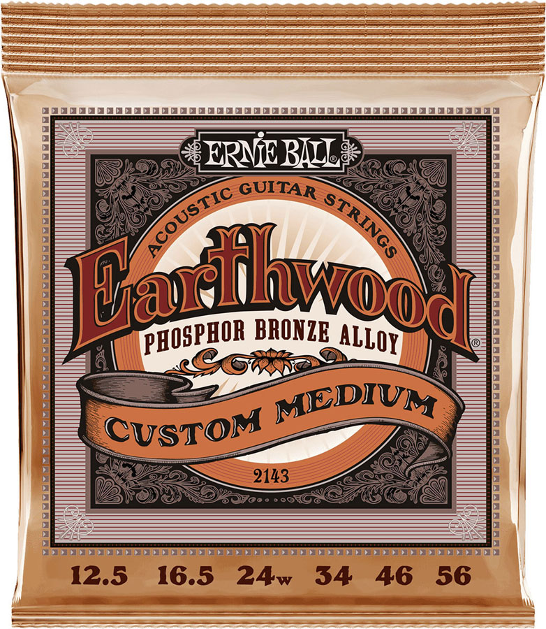 ERNIE BALL 2143 Earthwood PB Custom Medium 12,5-56