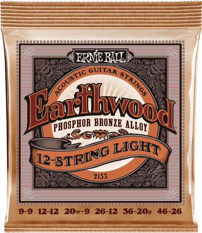 ERNIE BALL 2153 Earthwood Light 12C 9-46