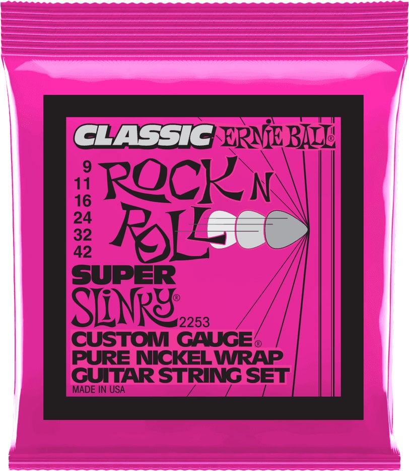 ERNIE BALL 2253 CLASSIC RNR SUPER SLINKY 9-42