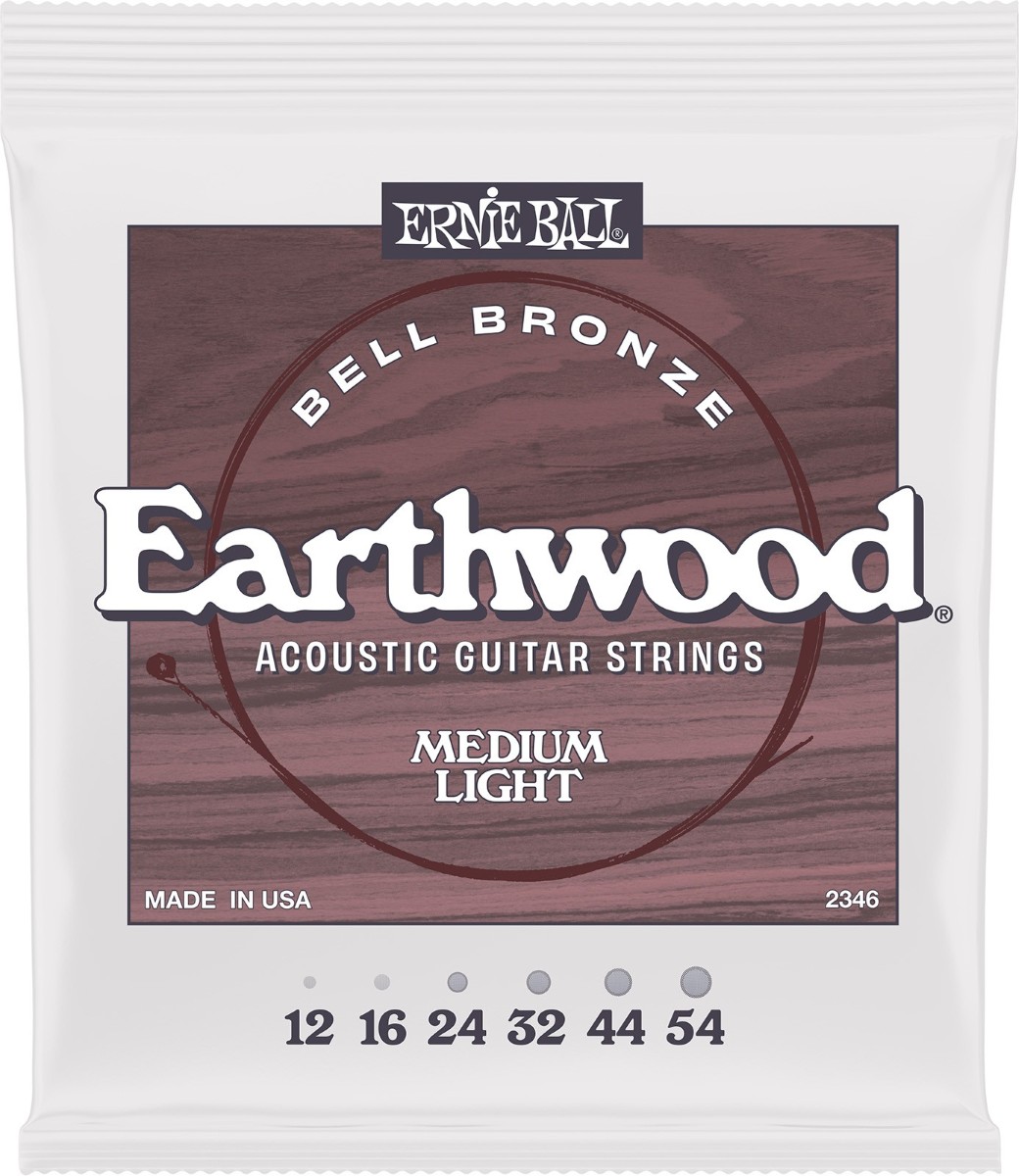 ERNIE BALL 2346 Earthwood Bell Bronze Medium Light 12-54