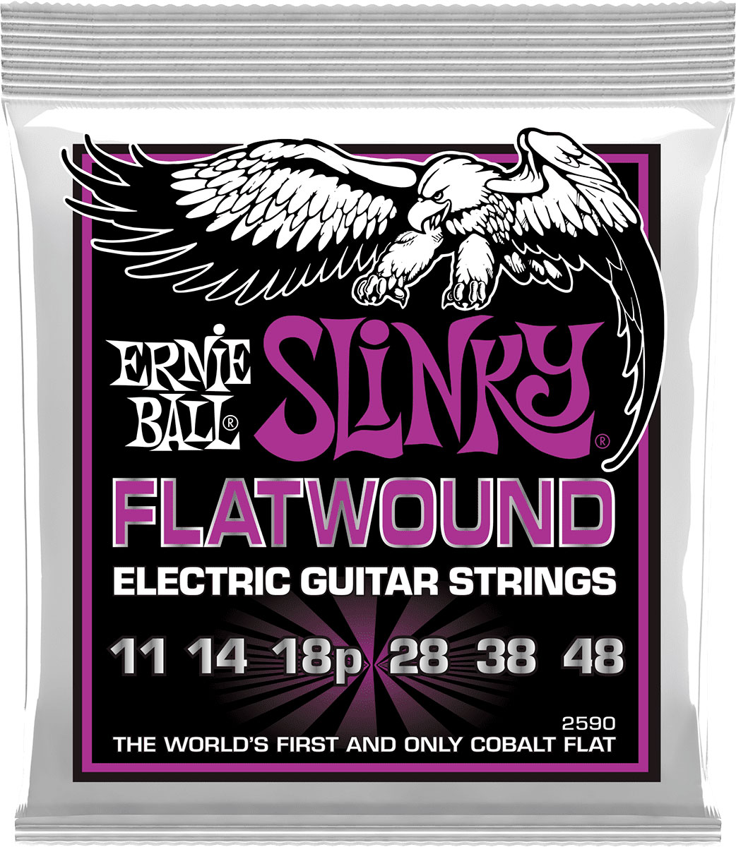 ERNIE BALL 2590 Filet Plat Power Slinky Flatwound 11 - 48