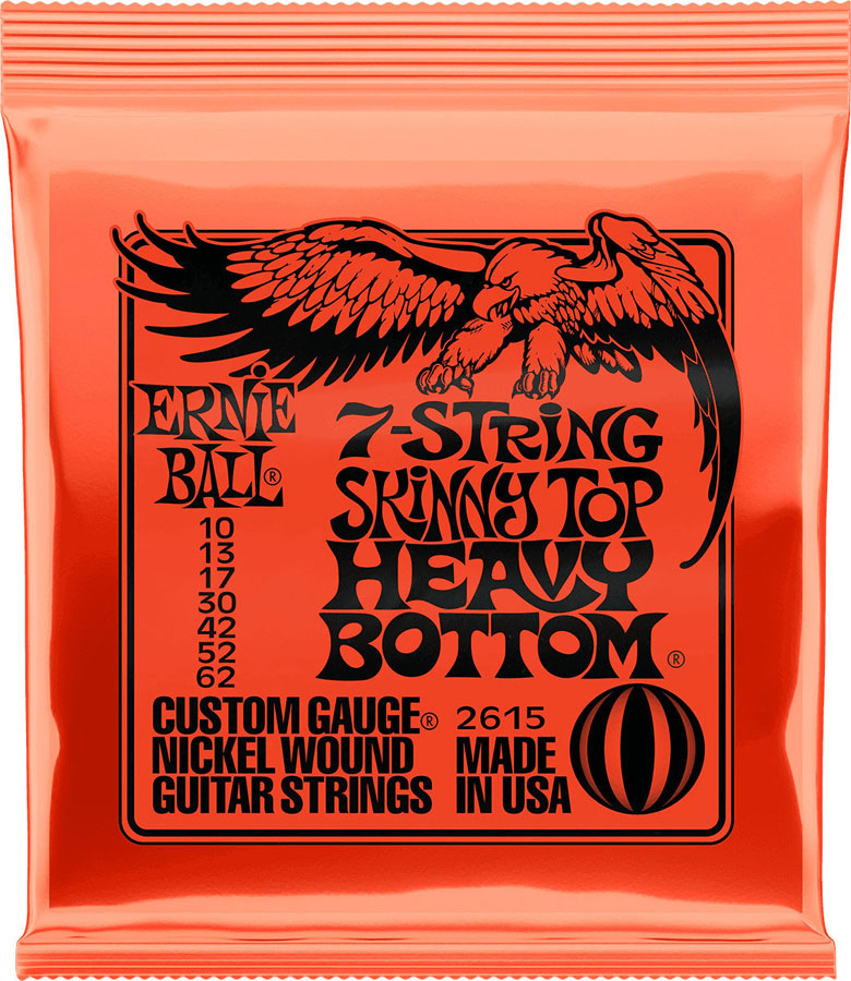 ERNIE BALL 2615 SKINNY TOP HEAVY BOTTOM 7C 10-62