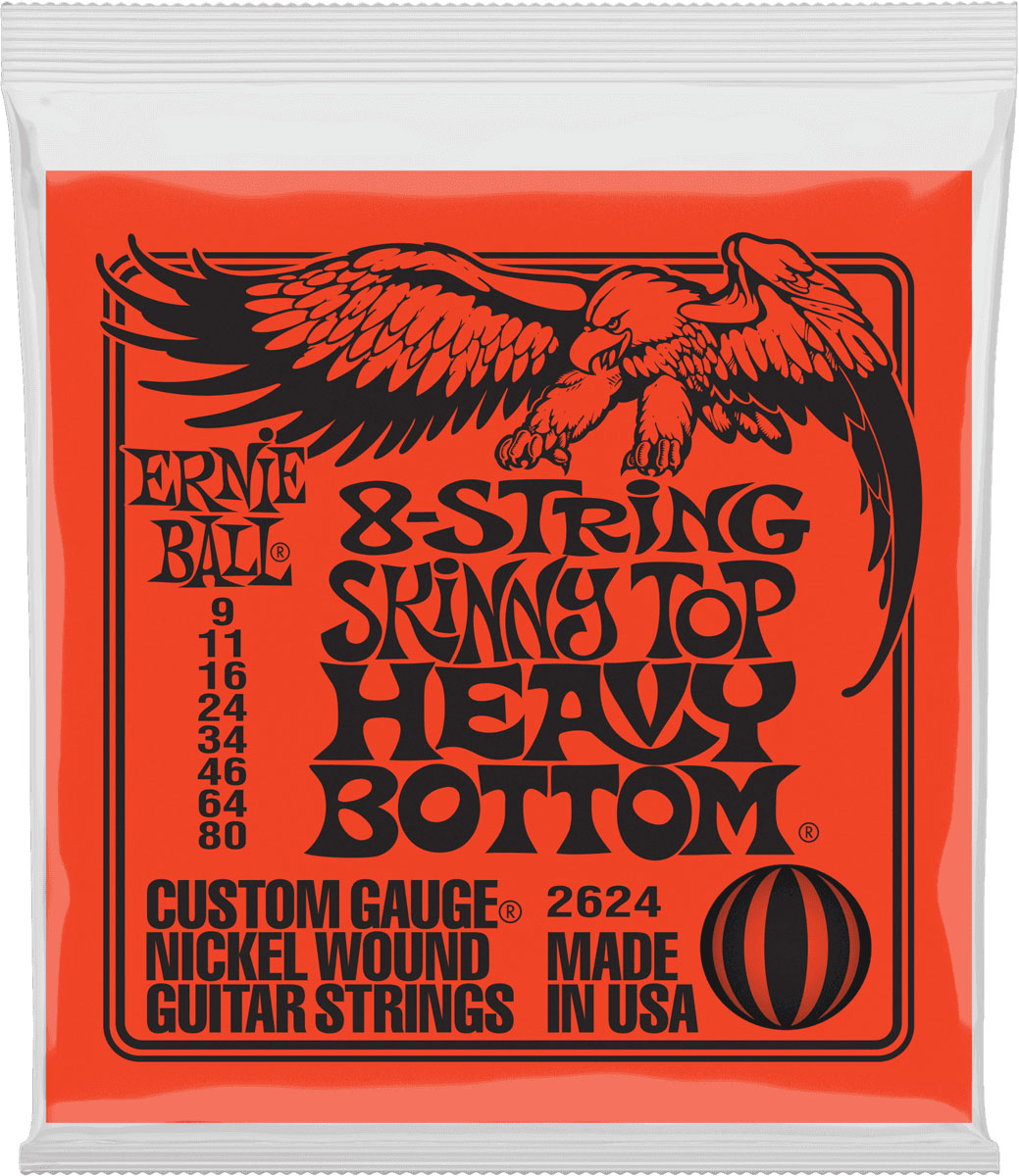 ERNIE BALL 2624 Skinny Top Heavy Bottom 8C 9-80