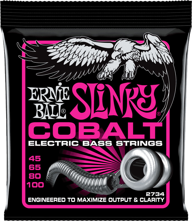 ERNIE BALL 2734 COBALT SUPER SLINKY 45-100