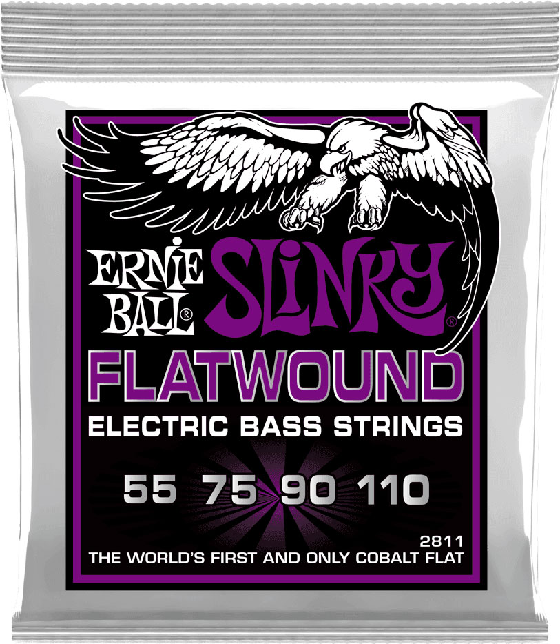 ERNIE BALL 2812 FLATWOUND POWER SLINKY 55-110