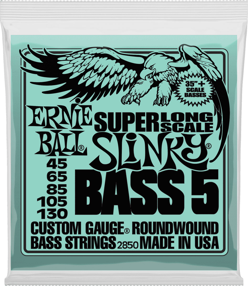 ERNIE BALL 2850 Super Long Scale Slinky 5C 45-130