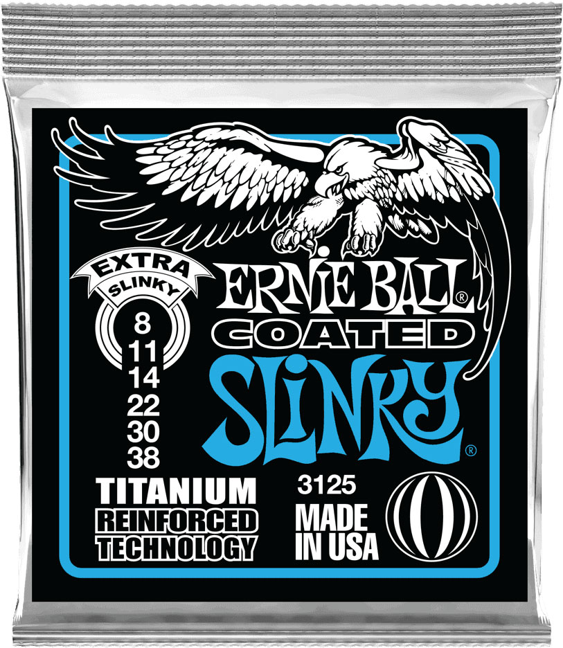ERNIE BALL 3125 COATED SLINKY EXTRA SLINKY 8-38