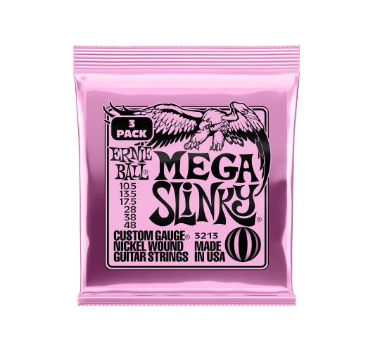 ERNIE BALL 3213 MEGA SLINKY 10,5-48 PACK DE 3