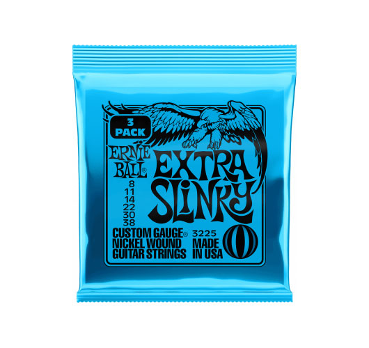 ERNIE BALL 3225 Extra Slinky 8-38 Pack de 3