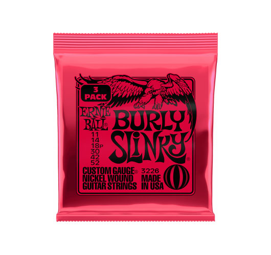 ERNIE BALL 3226 BURLY SLINKY 11-52 PACK DE 3