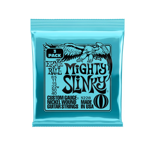 ERNIE BALL 3228 Mighthy Slinky 8,5-40 Pack De 3