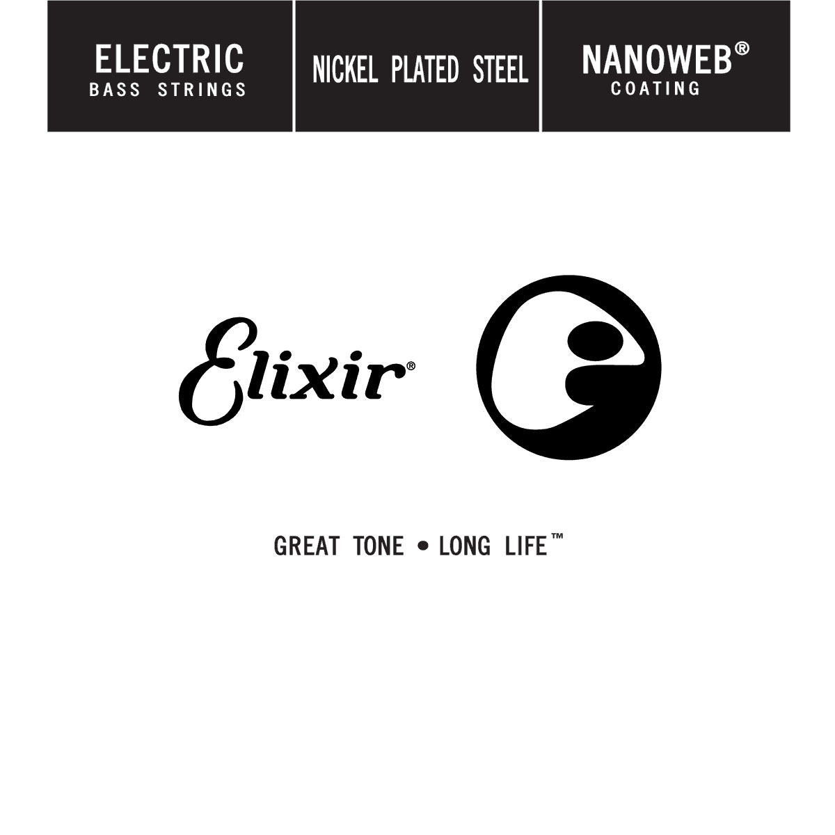 ELIXIR NANOWEB NICKEL ELECTRIC BASS CORDS NANOWEB NICKEL SINGLE UNIT REFILL FILE 135