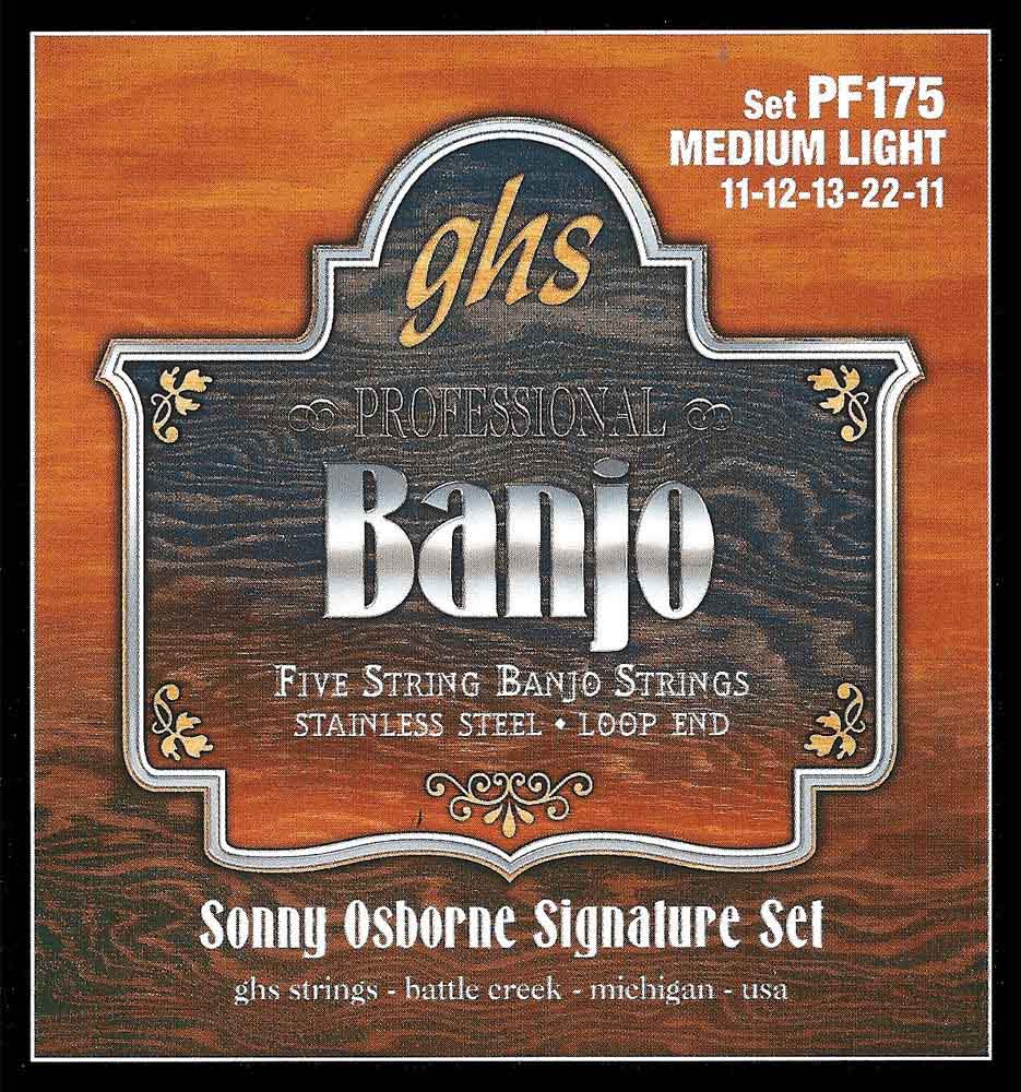GHS Cordes Folk Banjo Stainless Steel Sonny Osbourne 11-12-13-22-11