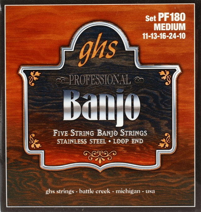 GHS BANJO STAINLESS STEEL MEDIUM 11-13-16-24-10