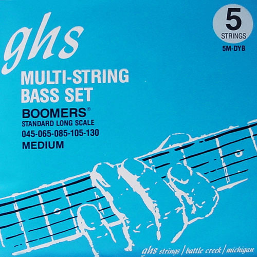 GHS 5MDYB Bass Boomers Medium 5C 45-130