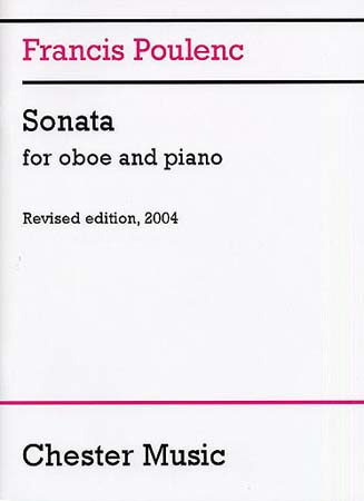 CHESTER MUSIC Poulenc Francis - Sonata - Hautbois, Piano