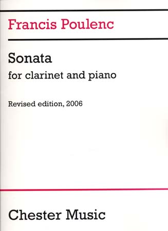 CHESTER MUSIC POULENC FRANCIS - SONATE - CLARINETTE & PIANO