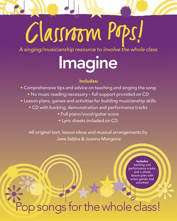 CHESTER MUSIC CLASSROOM POP SONGSHEETS IMAGINE PIANO/VOCAL/GUITAR + CD - PVG