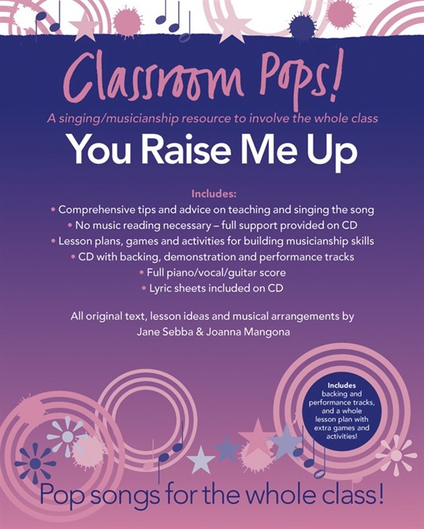 CHESTER MUSIC CLASSROOM POP SONGSHEETS YOU RAISE ME UP PIANO/VOCAL/GUITAR + CD - PVG