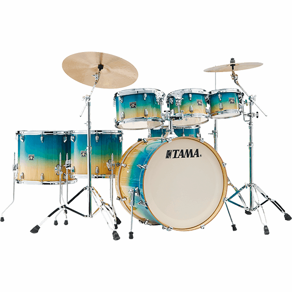 TAMA SUPERSTAR CLASSIC 7-PIECE STUDIO 22 CARIBBEAN LACEBARK PINE FADE