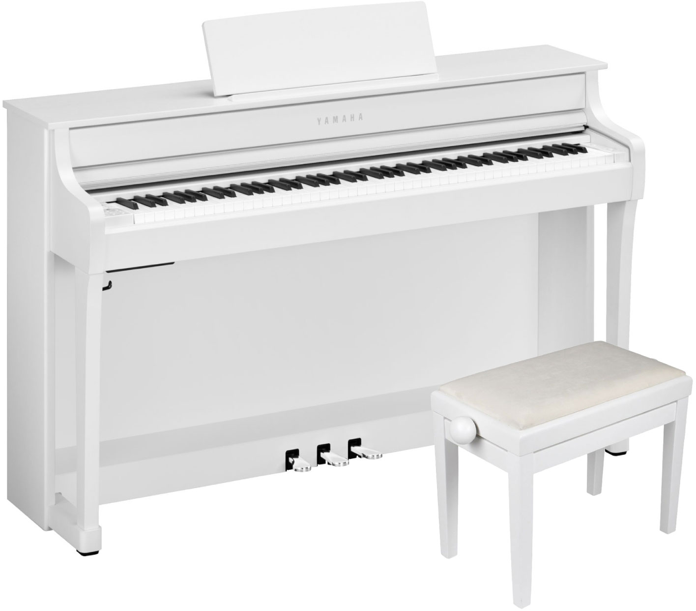 YAMAHA CLP 835 white and his bench