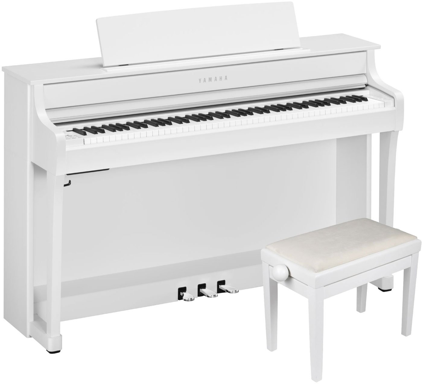 YAMAHA CLP 845 blanc et sa banquette