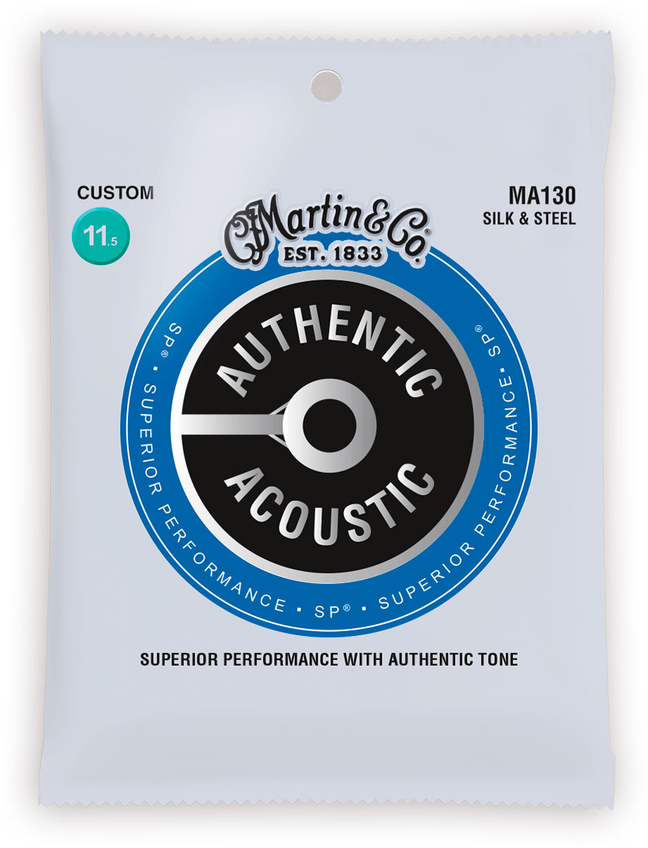 MARTIN STRINGS MA130 AUTHENTIC SILK & STEEL 11.5 47.0 SILK STEEL 11.5-14-26-28-38-47