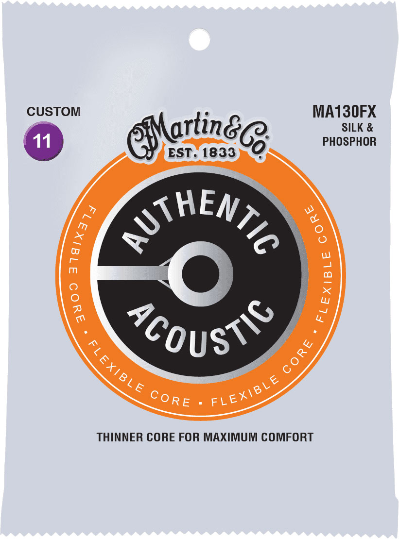 MARTIN STRINGS MA130FX FLEXIBLE CORE SILK & PHOSPHOR 11-47